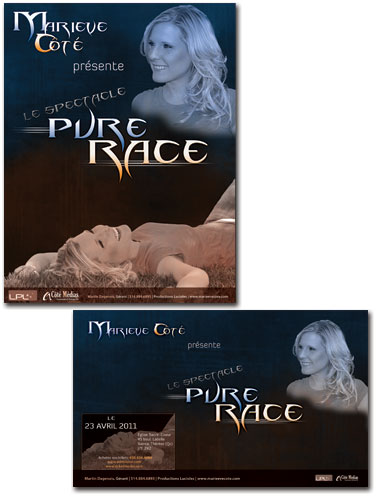 Affiches Spectacle Pure Race